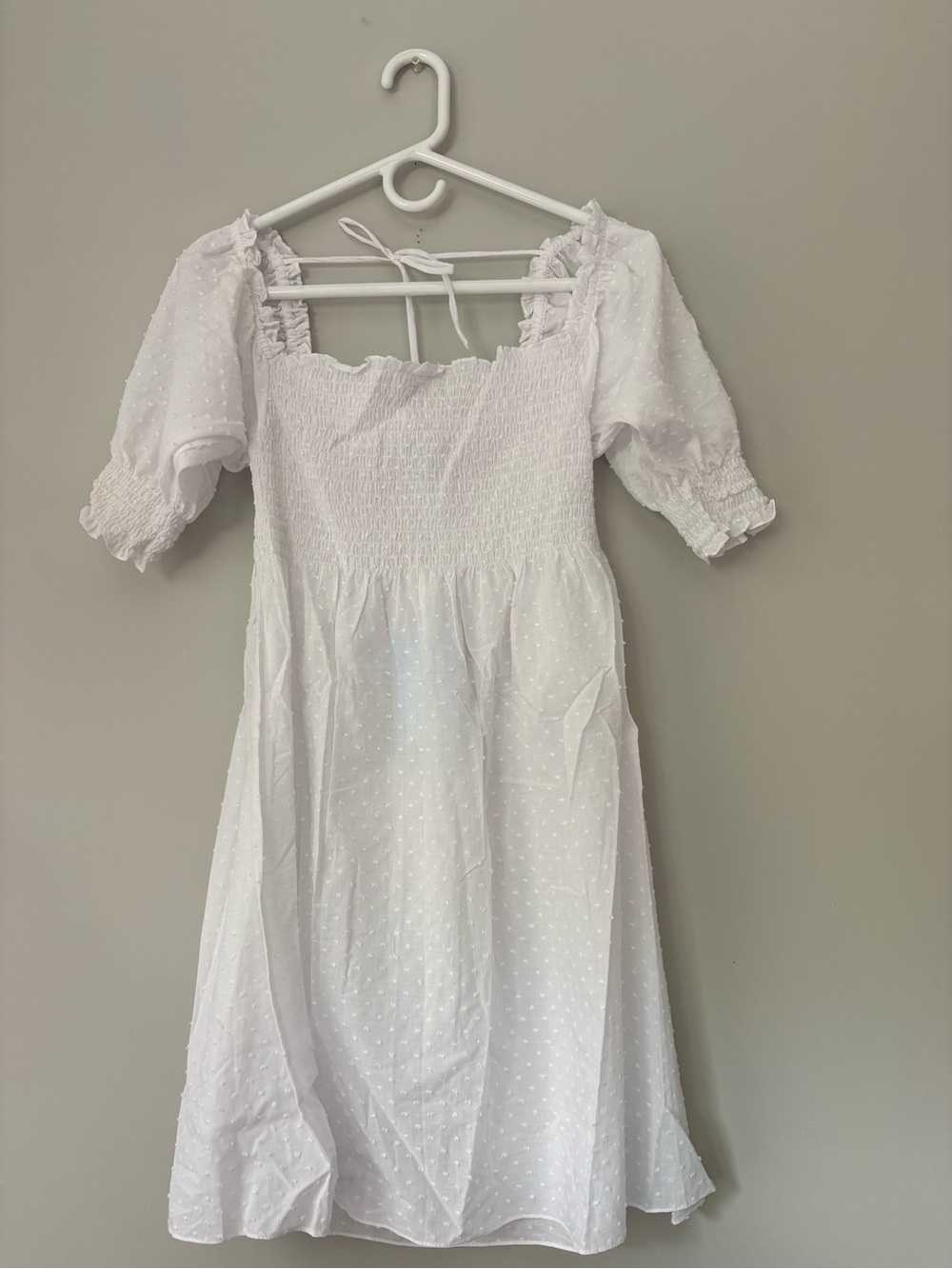 Hill House White Swiss Dot Athena Dress